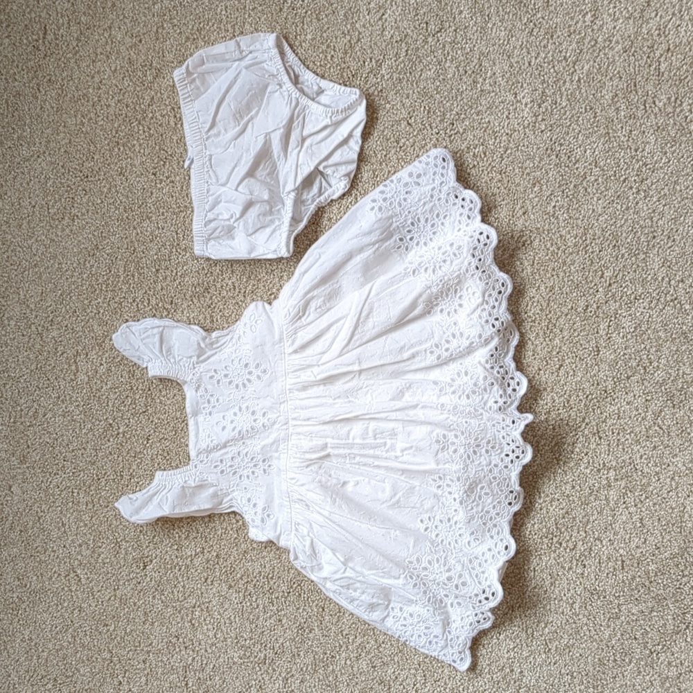 GAP White Eyelet Dress